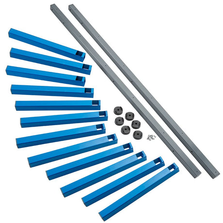 ROCKLER 6-Tier Lumber Storage Racks, Wall Mounting Shop, Basement, or Garage Organizer | Wall Storage Garage Shelf to Keep Lumber, Molding, & More - ROCKLER