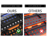 MULSAME Garage Storage Bins With Pegboard, Wall Mounted Parts Rack with 30PCS Bins Organizer, Stackable Garage Plastic Shop Tool, Garage Organizers MULSAME