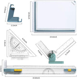 Frylr Inch A3 Drawing Board Drafting Table Multifunctional Drawing Board Table with Clear Rule Parallel Motion and Angle Adjustable Measuring System Frylr