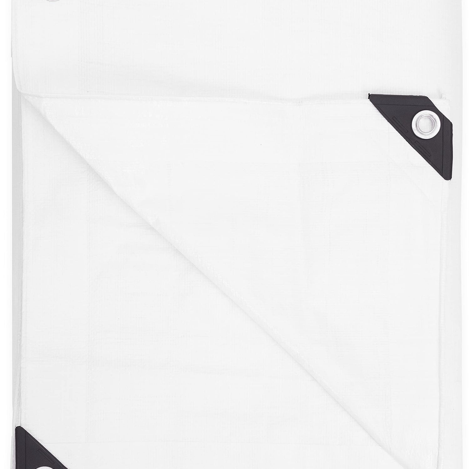 Kotap 12 x 20 Ft. Heavy-Duty Protection/Coverage Tarp, Superior Weave 8-mil, Multi-Use, Waterproof, White, (TRW-1220) Kotap