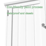 ChooChoo Bathroom Cabinet Wall Mounted 2-Door with 3 Open Shelves, Wooden Medicine Cabinets with Adjustable Shelf, Space Saver Storage Cabinets Over ChooChoo