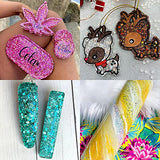 Holographic Chunky and Fine Glitter Mix, 36 Colors Chunky Sequins & Glitter Powder Mix, Iridescent Cosmetic Glitter Flakes for Nail Art Face Body Eye Linwulte