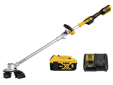 DEWALT Battery Powered 20V MAX* String Trimmer Kit, 5-Ah (DCST922P1), Yellow/Black DEWALT