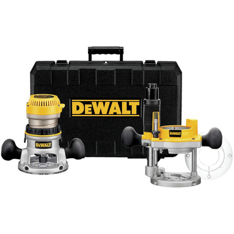 DEWALT Router Fixed/Plunge Base Kit, Variable Speed, 12-Amp, 2-1/4-HP (DW618PK) DEWALT