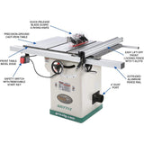 Grizzly Industrial G0771Z - 10" 2 HP 120V Hybrid Table Saw with T-Shaped Fence Grizzly Industrial