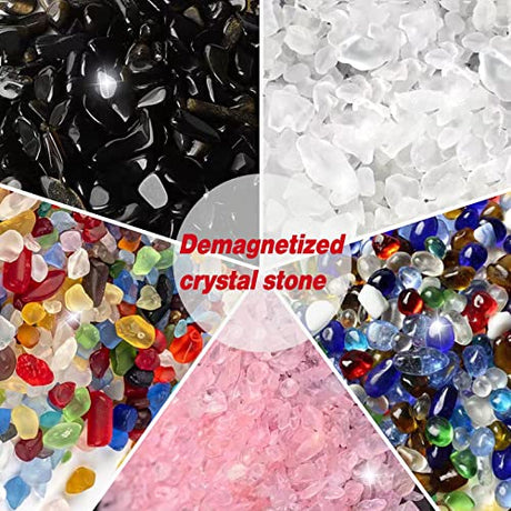 3-5mm Crystal Crushed Stone for Resin Art Supplies Kit，Stone Crushed Crystal Quartz Resin Accessories for Resin Art,Crafts,Molds, Pieces Irregular Mutochy