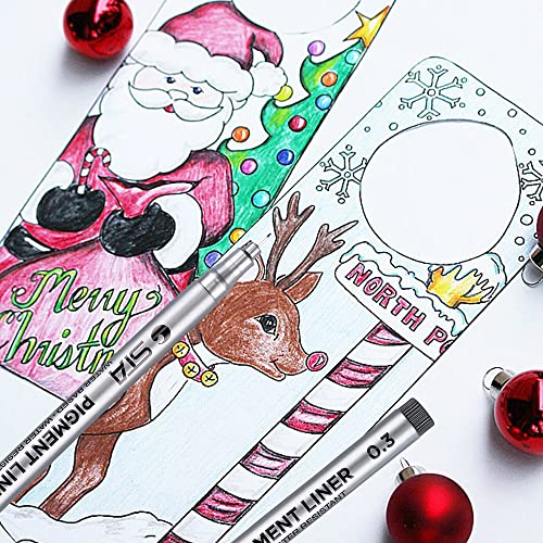 Dyvicl Black Micro-Pen Fineliner Ink Pens, Pigment Liner Multiliner Pens Micro Fine Point Drawing Pens for Sketching, Anime, Manga, Artist Dyvicl