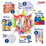 J MARK Complete Toddler Painting Set – Includes Washable Toddler Paint, Art Smock, Toddler Painting Paper, Brushes, Brushes, Toddler Art Set Painting J MARK