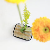 Wazakura Japanese Ikebana Kenzan Flower Holder Rectangular Square, Made in Japan Floral Arranging Pin Frog Tool - 2.6" (68mm) Wazakura