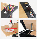 tonchean Drafting Table Height Adjustable Art Desk with Drawers, Wooden Drawing Table Drafting Desk with Storage, Drafting Table Desk Adjustable tonchean