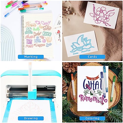 Welebar 12 Pack Glitter Gel Pens for Cricut Joy/Xtra, 0.8 Tip Glitter Medium Point Pen for Writing Drawing, Compatible with Cricut Joy Machine Welebar