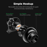 VIVOSUN D4 4 Inch 195 CFM Inline Duct Ventilation Fan HVAC Vent Blower for Hydroponics Grow Tent VIVOSUN