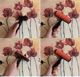 Rubber Roller, Diamond Painting Accessories, 4inch Rubber Brayer Roller for Printmaking Gluing Anti Skid Tape Construction Youfui