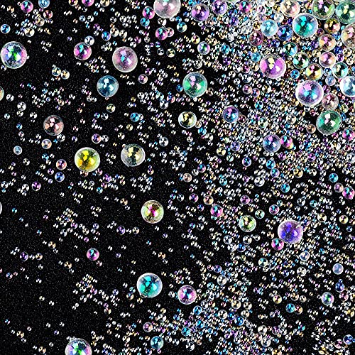 OIIKI 225g UV Resin Bubble Beads, Mini Transparent Colorful Beads, No Hole Tiny Beads, Coloful Resin Supplies Accessories for Resin Molds Resin OIIKI