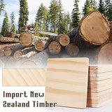 12 Pack Unfinished Wood Coasters, GOH DODD 5 Inch Wooden Coasters Crafts Blanks for DIY Drawing Painting Laser Engraving Wood Burning, Square GOH DODD