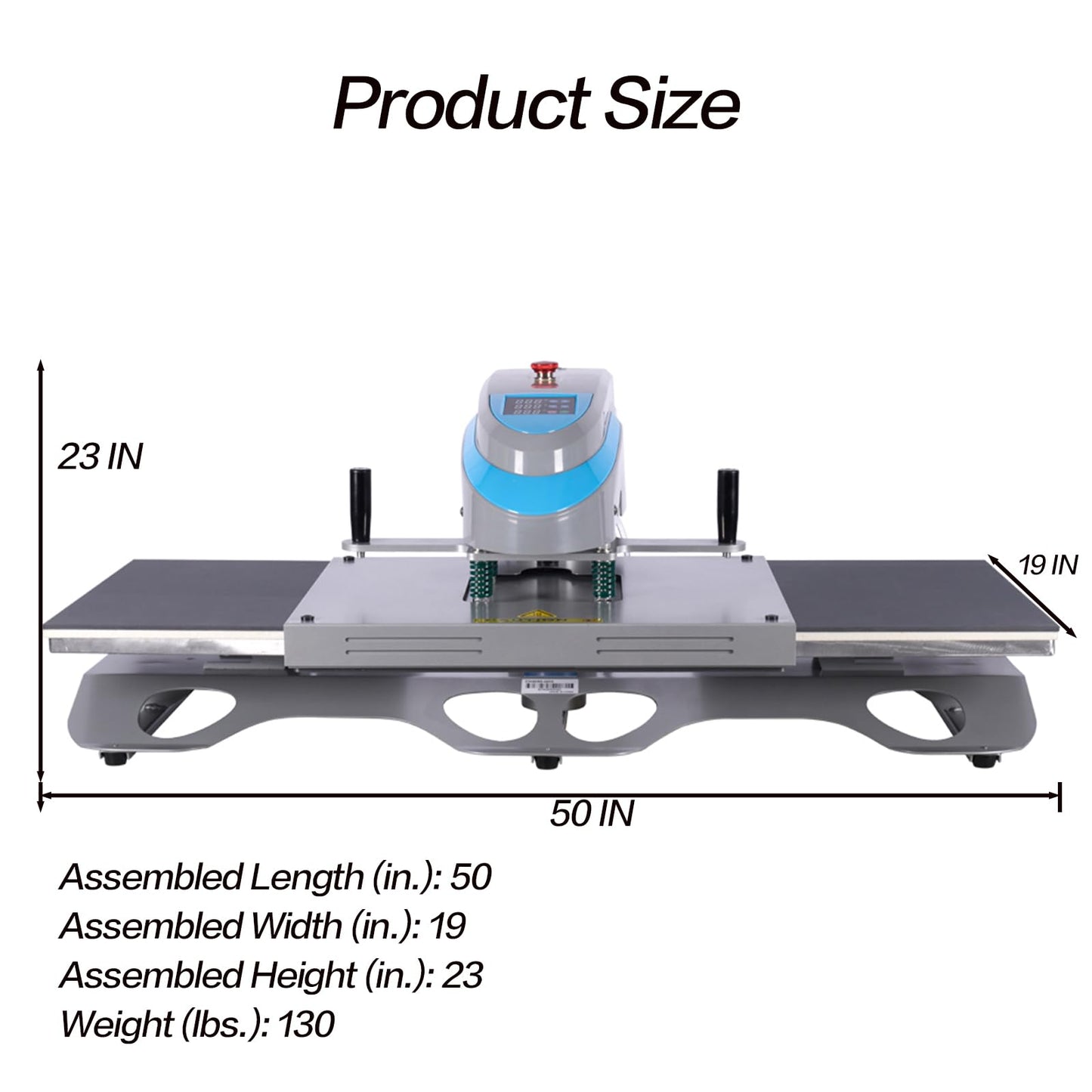 WUMSTOT Heat Press 16x20 Machine: Pneumatic Heat Press Machine - Dual-Platen, Swing-Away, Teflon-Coated, Digital Control Panel, for T-Shirts, - WoodArtSupply