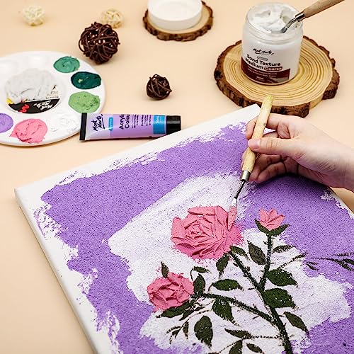 MONT MARTE Sand Texture Medium Coarse Premium 250ml (8.5 US fl.oz), Sand Texture Paint Medium for Acrylics, Create Special Effects in Acrylic and Oil MONT MARTE