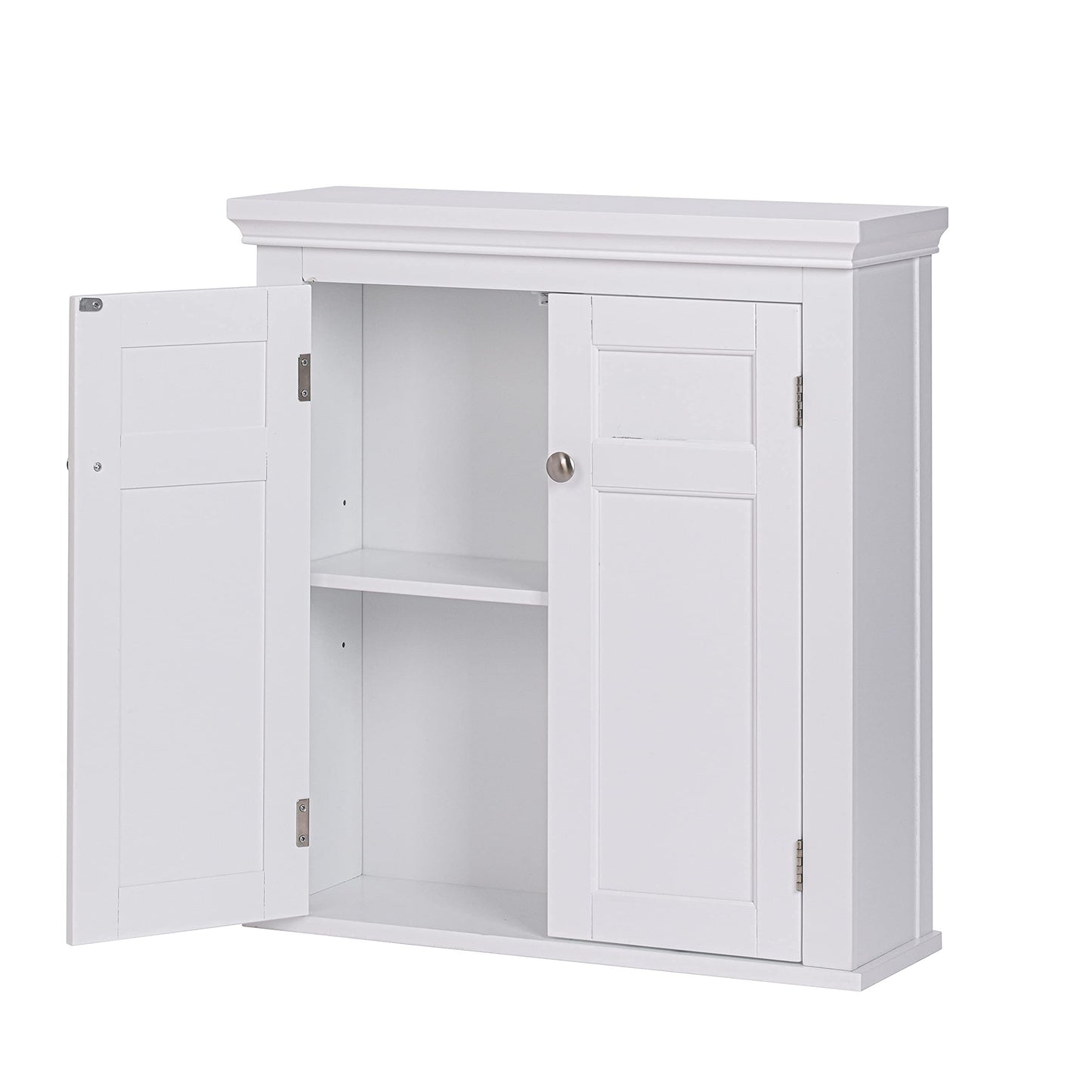 Spirich Bathroom Cabinet Wall Mounted, Hanging Bathroom Storage Cabinet Over Toilet, Medicine Cabinet with Doors and Shelves (White)