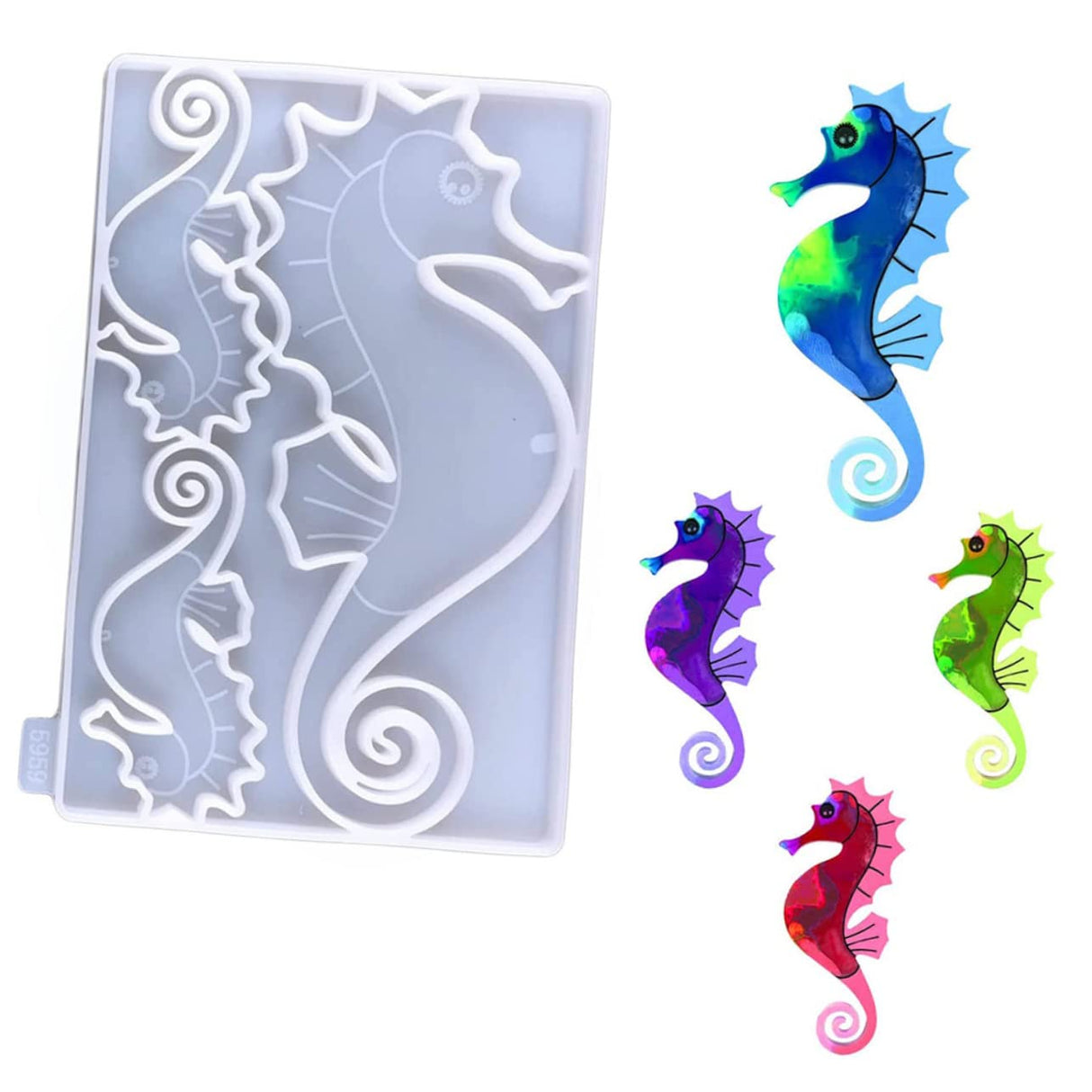 Decorative Mold Soap Molds Resin Molds Silicone Epoxy Silicone Molds Lets Resin Home Decor DIY Wall Ornament Mold Animal Pendant Mold DIY Mold White NUOBESTY