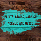 U.S. Art Supply 3 Pack of Variety Size Synthetic Bristle Paint, Chip and Utility Paint Brushes for Paint, Stains, Varnishes, Glues, and Gesso US Art Supply