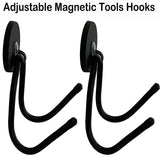 Pmsanzay 2 Pack Power Drill Tool Organizer Holder,Magnetic Tool Holders,Garage Tool Storage Rack,Heavy Duty Large Garage Magnet Utility Hooks with Pmsanzay