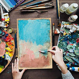 Arteza Wooden Canvas Board, 8x10 Inch, Pack of 5, Birch Wood, Cradled Artist Wood Panels for Painting, Encaustic Art, Wood Burning, Pouring, Use with ARTEZA