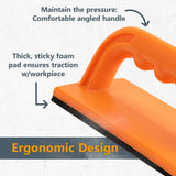 POWERTEC 71032 Safety Push Block Set for Woodworking, Table Saws, Jointers and Router Tables, Orange Color, 2-Pack POWERTEC