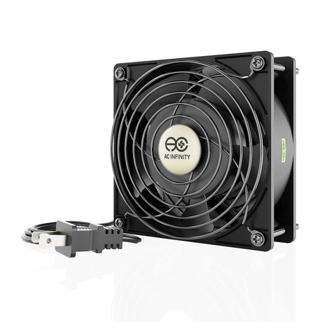 AC Infinity AXIAL LS1238, Quiet Muffin Fan, 120V AC 120mm x 38mm Low Speed, UL-Certified for DIY Cooling Ventilation Exhaust Projects AC Infinity