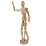 US Art Supply® Wood 12" Artist Drawing Manikin Articulated Mannequin with Base and Flexible Body - Perfect for Drawing The Human Figure (12" Female) US Art Supply