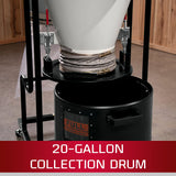 JET JCDC-1.5 Cyclone Dust Collector, 2-Micron Filter, 763 CFM, 1-1/2HP, 1Ph 115V (717515) Jet