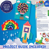 Made By Me! Ultimate Jar of Crafts, 200+ Piece Rainbow Craft Supply Bundle, Craft Supplies Starter Kit, Great Arts & Crafts Kit for Travel and Made By Me