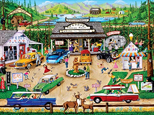 Baby Fanatics MasterPieces 550 Piece Jigsaw Puzzle for Adults, Family, Or Kids - Greetings from The National Parks - 18"x24" Masterpieces