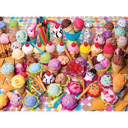 Kodak Premium Puzzles Variety of Colorful Ice Cream Jigsaw Puzzle - WoodArtSupply