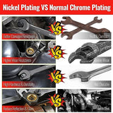 WORKPRO 8-piece Flex-Head Ratcheting Combination Wrench Set, SAE 5/16-3/4 in, 72-Teeth, Cr-V Constructed, Nickel Plating with Organizer Bag WORKPRO