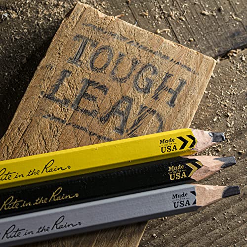 Rite in the Rain All-Weather Carpenter Pencils, Tough Medium HB Lead, Made in the USA, 12 pack (No. 59-12) Rite in the Rain