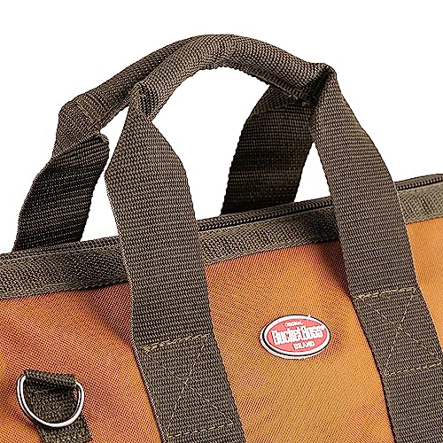 Bucket Boss Gatemouth 16 Tool Bag in Brown, 60016, 15 liters(Brown) Bucket Boss