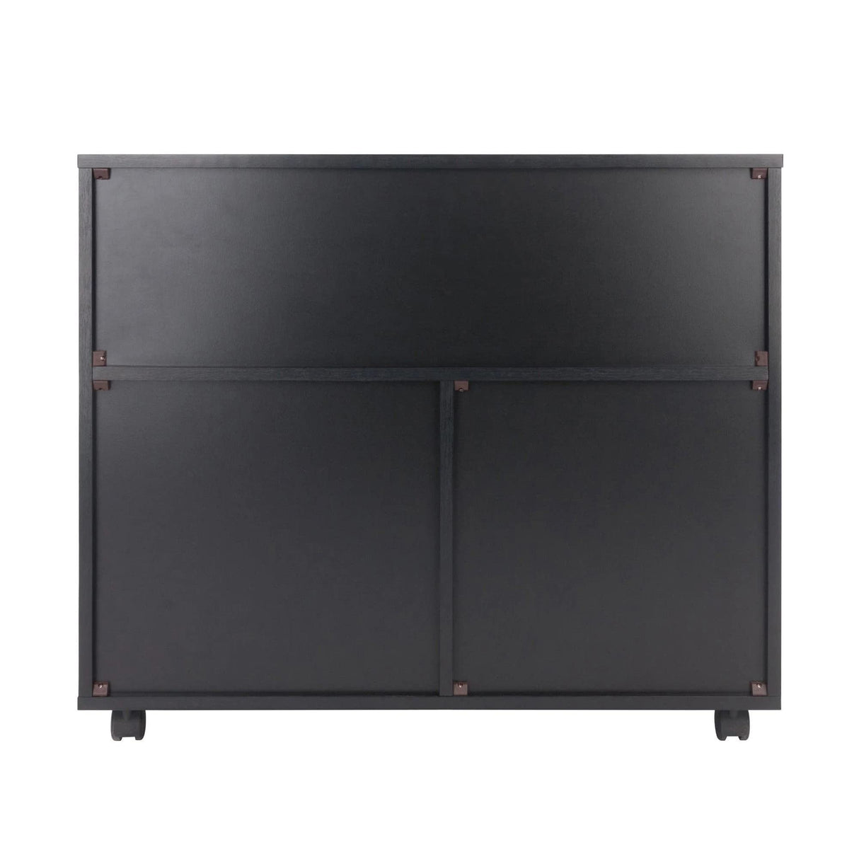 Winsome Wood Halifax Cabinet/Cupboard, 2 Large Drawer with 3 Small Drawer, Black Winsome
