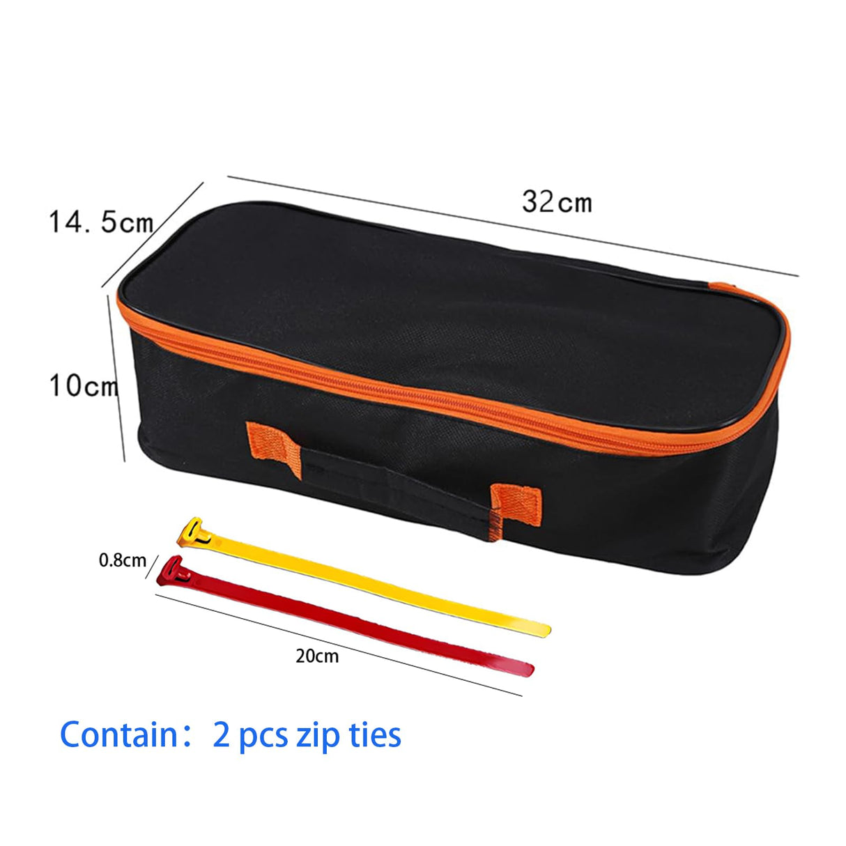 Tool Bag, Waterproof Oxford Bag, Multiple Purpose-Tool Organizers and Storage, Small Metal Tools Bags (Small with 2 pcs zip ties) Accddio