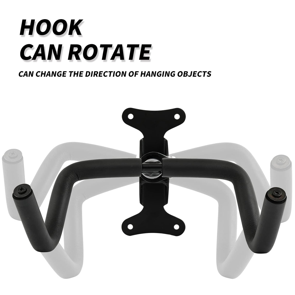 Auwey 2Pack Foldable Adjustable Bike Wall Mount Bicycle Storage Rack, Heavy Duty with Rubber Coating, Space Saving Auwey