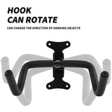 Auwey 2Pack Foldable Adjustable Bike Wall Mount Bicycle Storage Rack, Heavy Duty with Rubber Coating, Space Saving Auwey