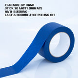 XUXU Blue Painters Tape, 2 Inch Blue Painters Masking Tape Bulk for Multi-Surface, Produce Sharp Lines, Residue-Free 196 Yards Total Blue Tape Set of XUXU