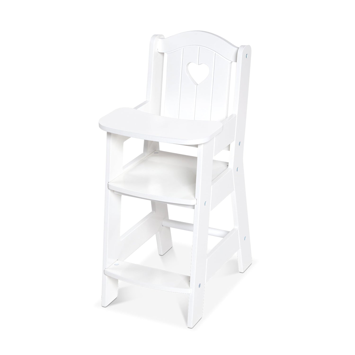Melissa & Doug Play High Chair - Pretend Play High Chair Baby Doll Accessories,White Melissa & Doug