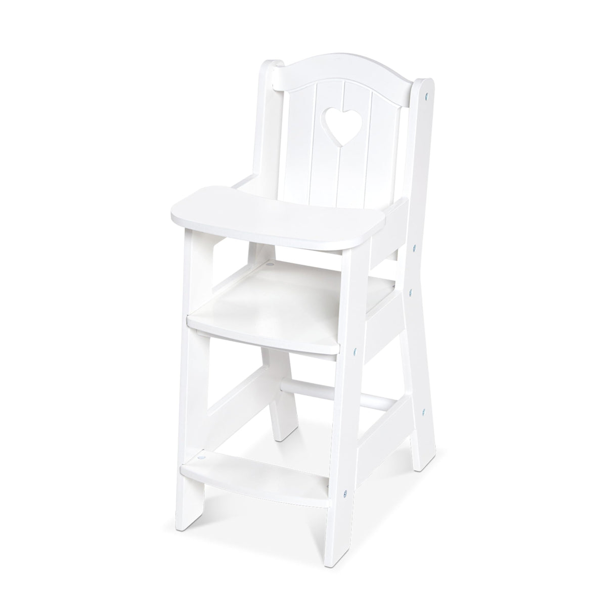 Melissa & Doug Play High Chair - Pretend Play High Chair Baby Doll Accessories,White Melissa & Doug