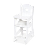 Melissa & Doug Play High Chair - Pretend Play High Chair Baby Doll Accessories,White Melissa & Doug
