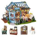 TuKIIE DIY Miniature Dollhouse Furniture Kit, 1:24 Scale Creative Room Wooden Doll House Accessories Plus Dust Proof & Music Movement for Kids Teens TuKIIE