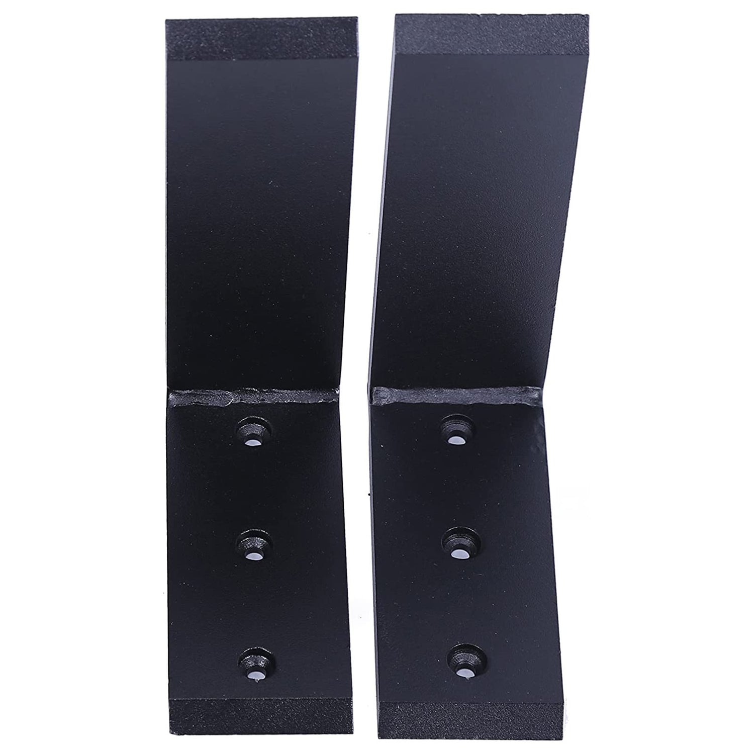 ECOTRIC 2Pcs Heavy Duty Black Steel 6"x8" Countertop Support Brackets Corbel Lot L Shelf for Table Bench, Bar Tops, Cabinetry, Shelves and DIY 500 ECOTRIC