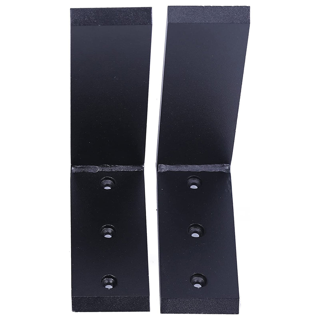 ECOTRIC 2Pcs Heavy Duty Black Steel 6"x8" Countertop Support Brackets Corbel Lot L Shelf for Table Bench, Bar Tops, Cabinetry, Shelves and DIY 500 ECOTRIC