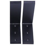 ECOTRIC 2Pcs Heavy Duty Black Steel 6"x8" Countertop Support Brackets Corbel Lot L Shelf for Table Bench, Bar Tops, Cabinetry, Shelves and DIY 500 ECOTRIC