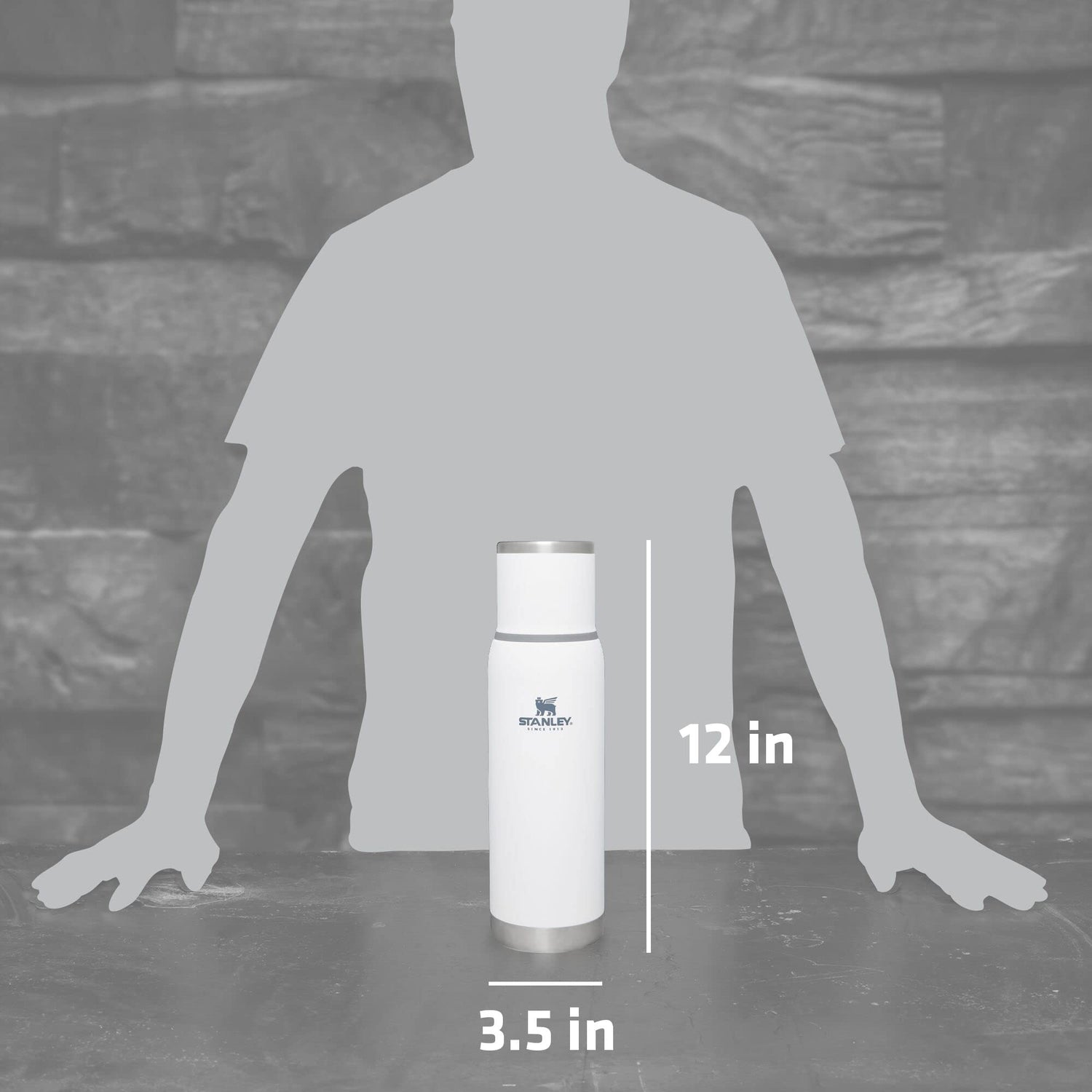 STANLEY Adventure To Go Insulated Travel Tumbler - 1.1QT - Leak-Resistant Stainless Steel Insulated Bottle with Insulated Cup Lid and Splash-Free STANLEY