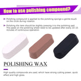 Swpeet 6Pcs 6 Inch Professional Buffing Polishing Wheels with 3 Colors Polishing Compounds Kit, Including Cotton (60 Ply), Yellow (42 Ply) and Swpeet